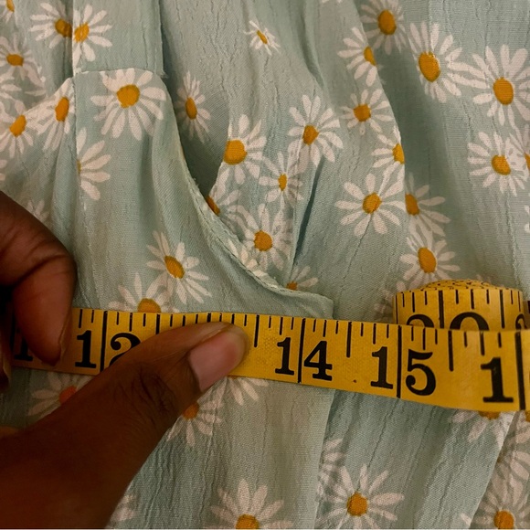 Faithfull the Brand Frankie Seafoam Blue Zhoe Floral Print Jumpsuit - Picture 14 of 16